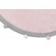 Tapis chambre enfant rond rose Bubbly Lorena Canals