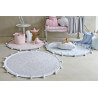 Tapis chambre enfant rond rose Bubbly Lorena Canals