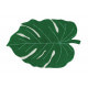 Tapis en forme de feuille vert pour salon Monstera Lorena Canals