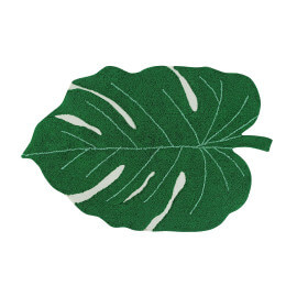 Tapis en forme de feuille pour salon Monstera Lorena Canals