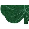 Tapis en forme de feuille vert pour salon Monstera Lorena Canals