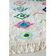 Tapis avec franges crème ethnique Kaarol Lorena Canals