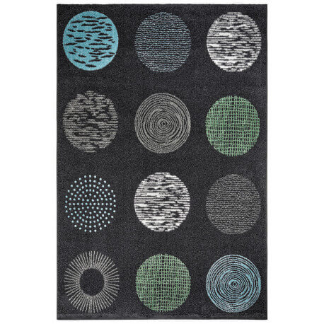 Tapis design anthracite pour salon Dario