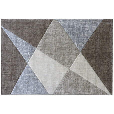 Tapis géométrique moderne beige Tropez