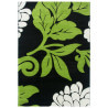 Tapis fleuris vert moderne pour intérieur Trapani