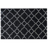 Tapis déco scandinave noir Lukila