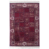 Tapis rouge avec franges style oriental Vizca