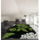 Tapis fleuris vert moderne pour intérieur Trapani