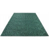 Tapis vert émeraude rectangulaire plat Etica