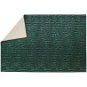 Tapis vert émeraude rectangulaire plat Etica