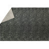 Tapis anthracite rectangulaire plat Etica