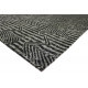 Tapis anthracite rectangulaire plat Etica