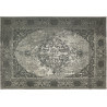 Tapis vintage plat gris métal pour intérieur Meda