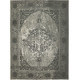 Tapis vintage plat gris métal pour intérieur Meda