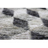 Tapis géométrique plat rectangle gris Infini