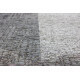 Tapis géométrique plat rectangle argenté Nika