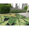 Tapis extérieur et intérieur floral vert Botanica