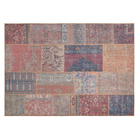 Tapis effet patchwork plat coloré Moods