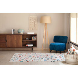 Tapis moderne multicolore en coton Terrazzo Lorena Canals