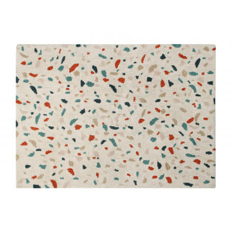 Tapis moderne multicolore en coton Terrazzo Lorena Canals