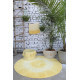 Tapis rond pour enfant lavable en machine jaune Tie-Dye Lorena Canals