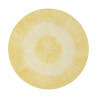 Tapis rond pour enfant lavable en machine jaune Tie-Dye Lorena Canals