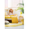 Tapis rond pour enfant lavable en machine jaune Tie-Dye Lorena Canals