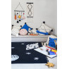 Tapis enfant lavable en machine noir et blanc Universe Lorena Canals