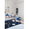 Tapis enfant lavable en machine noir et blanc Universe Lorena Canals