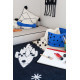 Tapis enfant lavable en machine noir et blanc Universe Lorena Canals