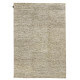 Tapis en soie de bambou et laine filée nouée main gris beige Majectic Angelo