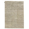 Tapis en soie de bambou et laine filée nouée main gris beige Majectic Angelo