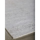 Tapis en soie de bambou et laine filée nouée main gris beige Majectic Angelo