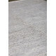 Tapis en soie de bambou et laine filée nouée main gris beige Majectic Angelo