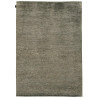 Tapis en soie de bambou et laine filée nouée main gris Majectic Angelo