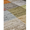 Tapis multicolore tufté main Sahara moderne en viscose Angelo