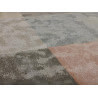 Tapis multicolore pastel tufté main Sahara moderne en viscose Angelo