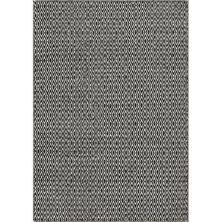 Tapis en laine de Nouvelle-Zélande design noir Mic-Mac Angelo