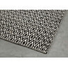 Tapis en laine de Nouvelle-Zélande design noir Mic-Mac Angelo