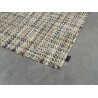 Tapis plat en laine tissé main beige et ardoise style vintage Morrison Angelo