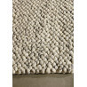 Tapis design en laine tissé main gris clair Waves Angelo