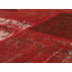 Tapis kilim en laine et coton recyclé style vintage rouge Up-Cycle Angelo