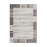 Tapis contemporain beige et argenté en polypropylène Durham