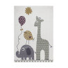 Tapis pour chambre enfant multicolore Safari