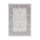 Tapis ivoire vintage avec franges en polyester Matthew