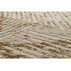 Tapis vintage beige géométrique en polyester doux Vintage Tiles