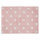 Tapis pour bébé rose lavable en machine Stars White Lorena Canals