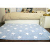 Tapis pour bébé bleu lavable en machine Stars White Lorena Canals