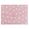 Tapis reversible en coton rose pour enfant Topos Lorena Canals