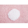 Tapis reversible en coton rose pour enfant Topos Lorena Canals